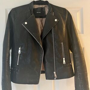 Faux leather jacket
